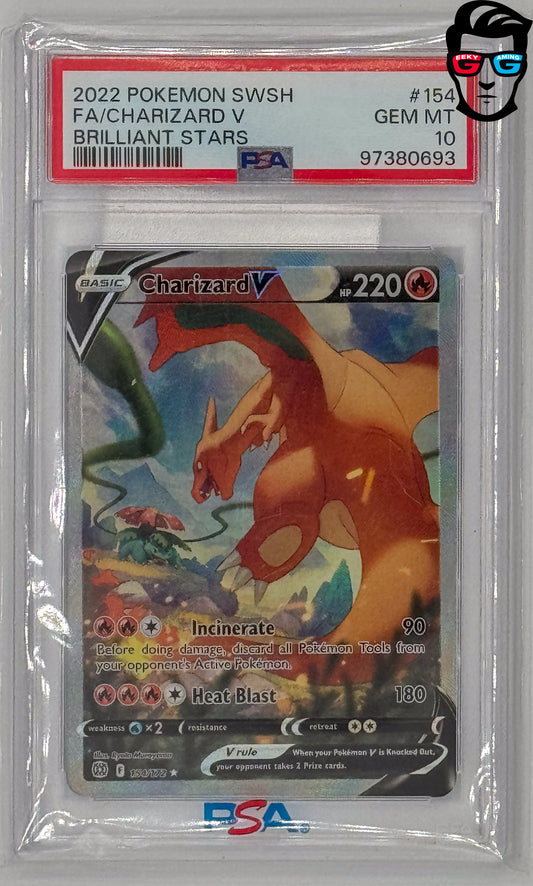 PSA 10 Charizard V Brilliant Stars #154/172