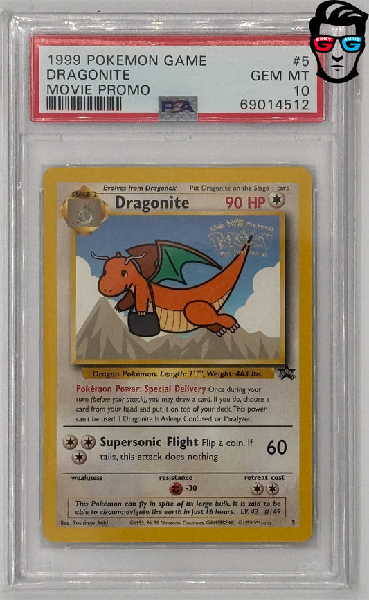 PSA 10 Dragonite #05/53 Wizards of the Coast Movie Promo