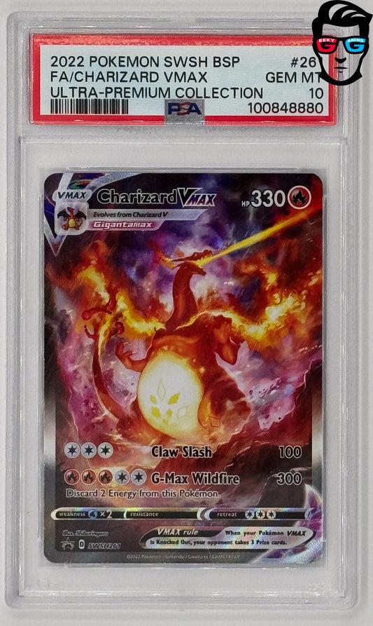 PSA 10 Charizard VMAX SWSH261 Full Art UPC Black Star Promo