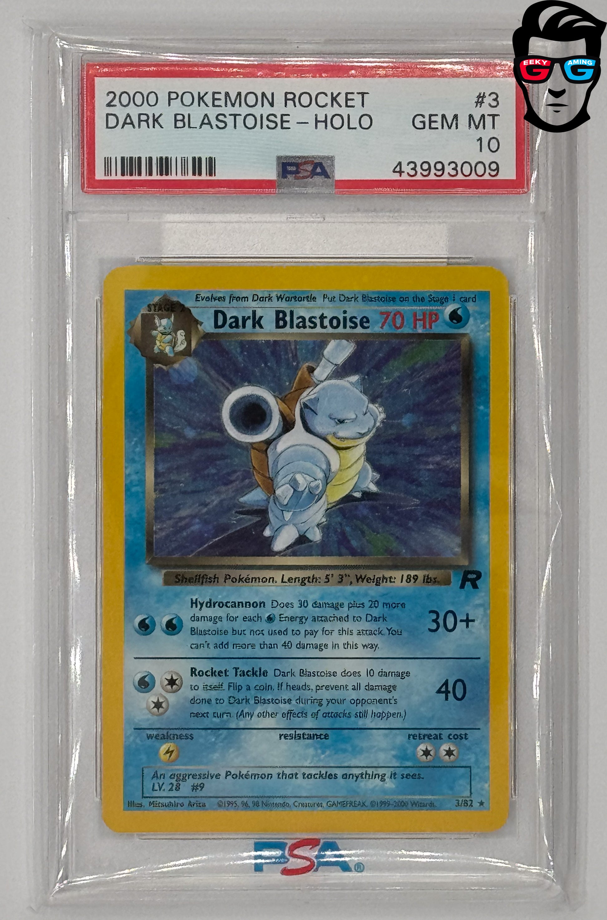 PSA 10 Dark Blastoise #3 Team Rocket