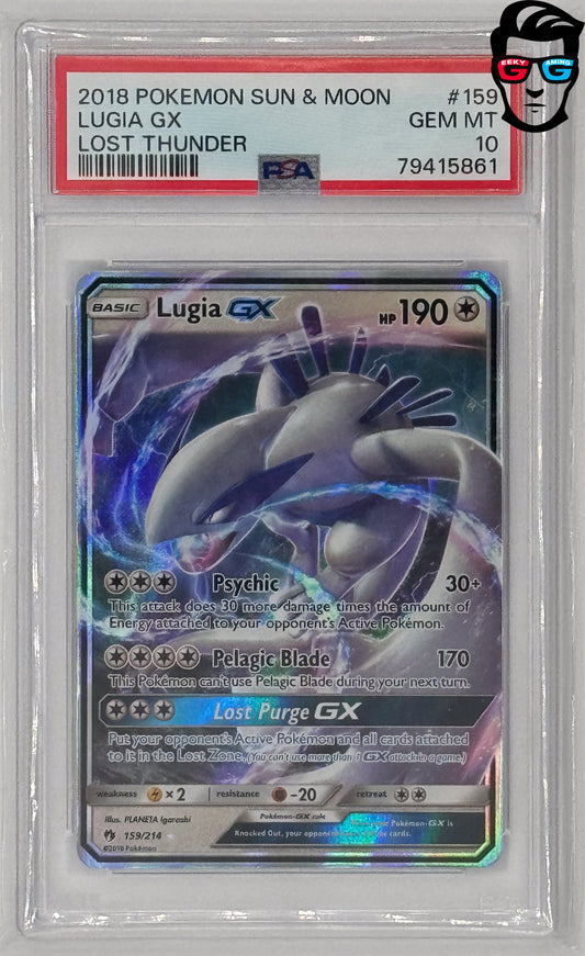 PSA 10 Lugia GX Lost Thunder #159
