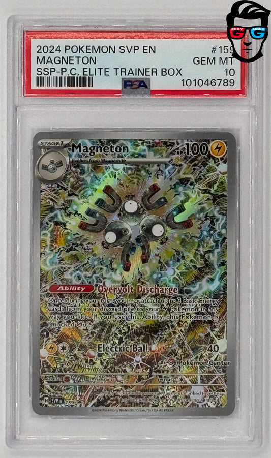 PSA 10 Magneton SVP EN #159 2024 Pokémon Surging Sparks Pokémon Center Promo