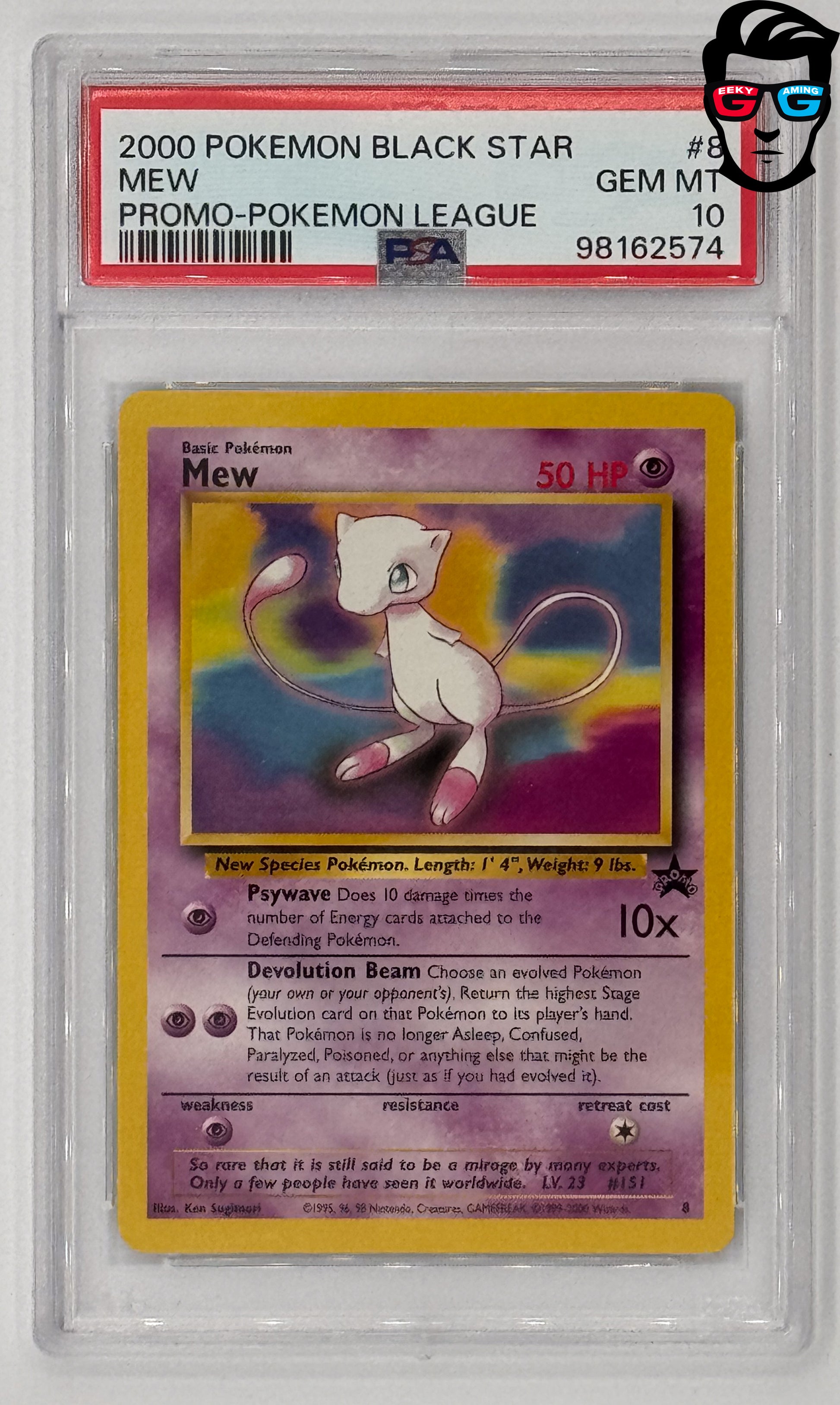 PSA 10 Mew #8 Black Star Promo