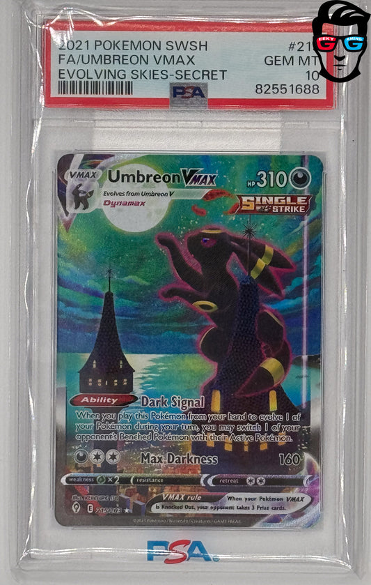 PSA 10 Umbreon VMAX 215/203 Alt Art Pristine