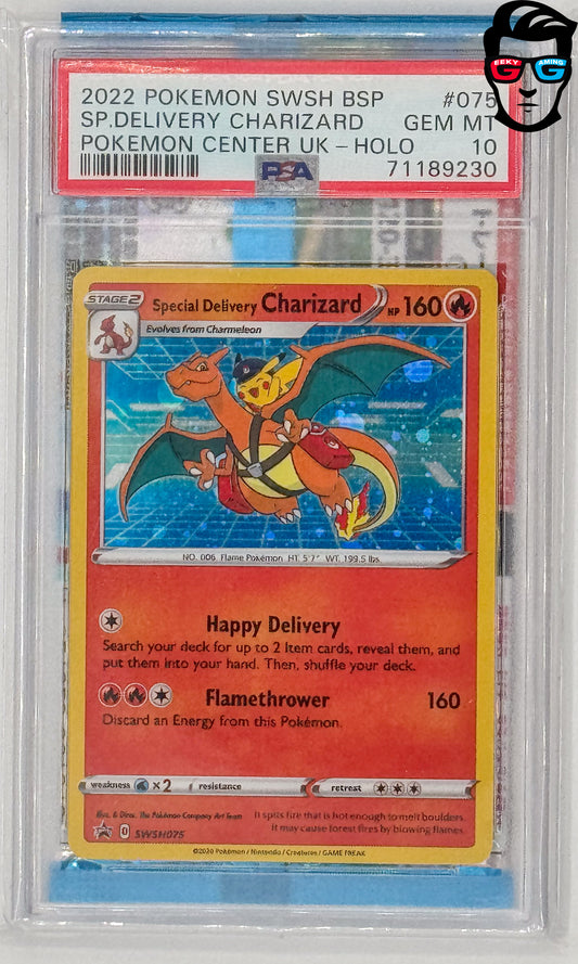 PSA 10 Special Delivery Charizard #SWSH075 Black Star Promo