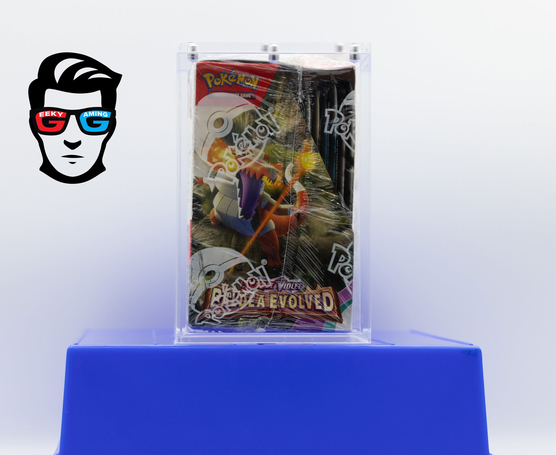 Paldea Evolved Scarlet & Violet Factory Sealed Booster Box with High Quality Magnetic Acrylic Case
