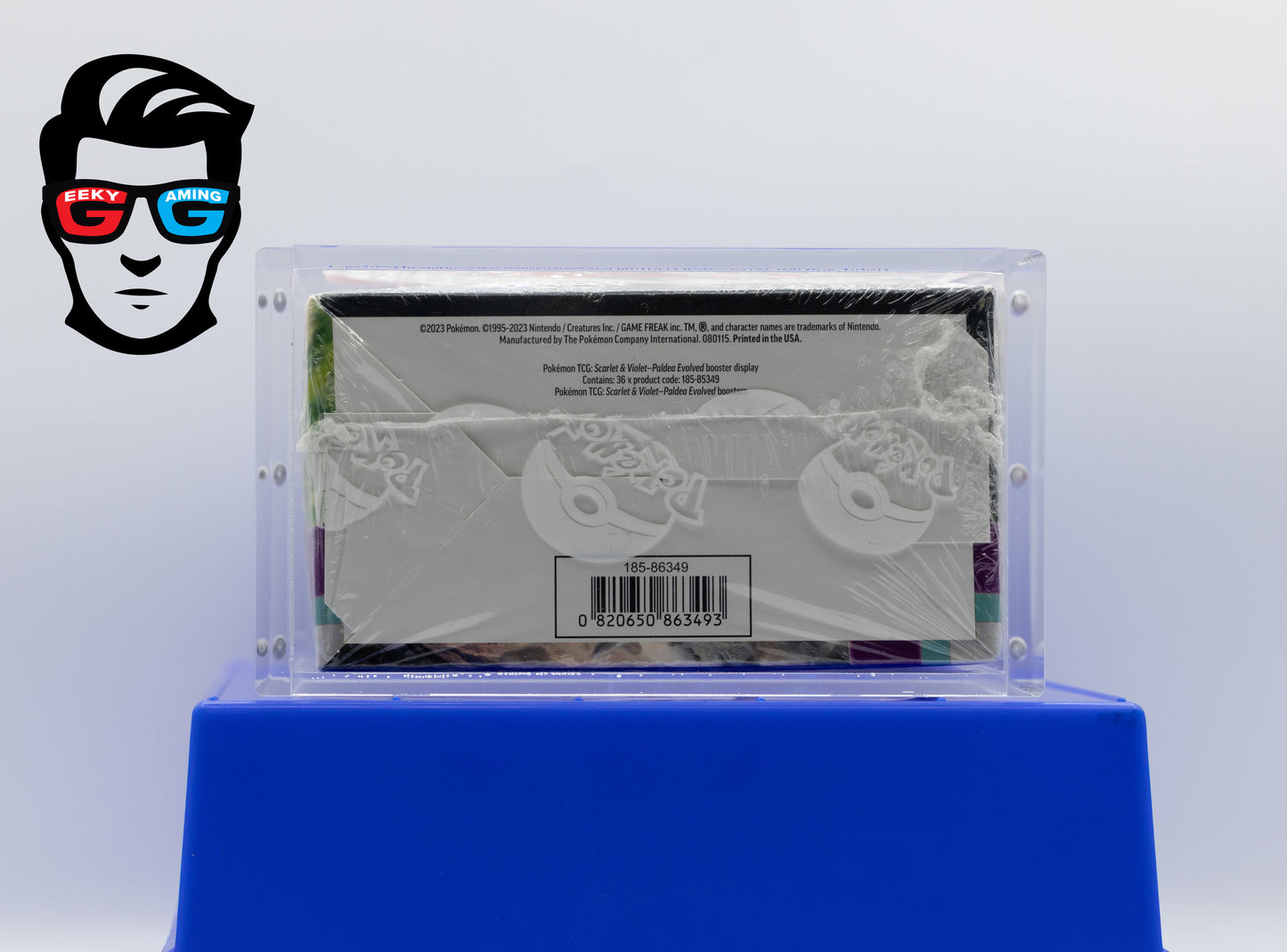 Paldea Evolved Scarlet & Violet Factory Sealed Booster Box with High Quality Magnetic Acrylic Case