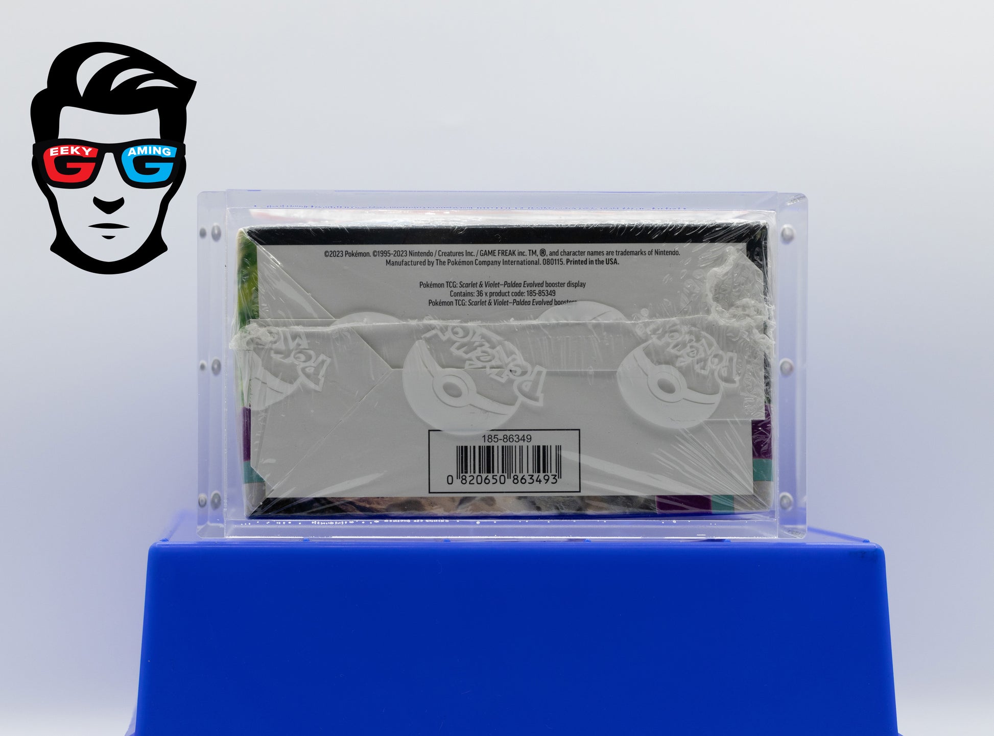 Paldea Evolved Scarlet & Violet Factory Sealed Booster Box with High Quality Magnetic Acrylic Case