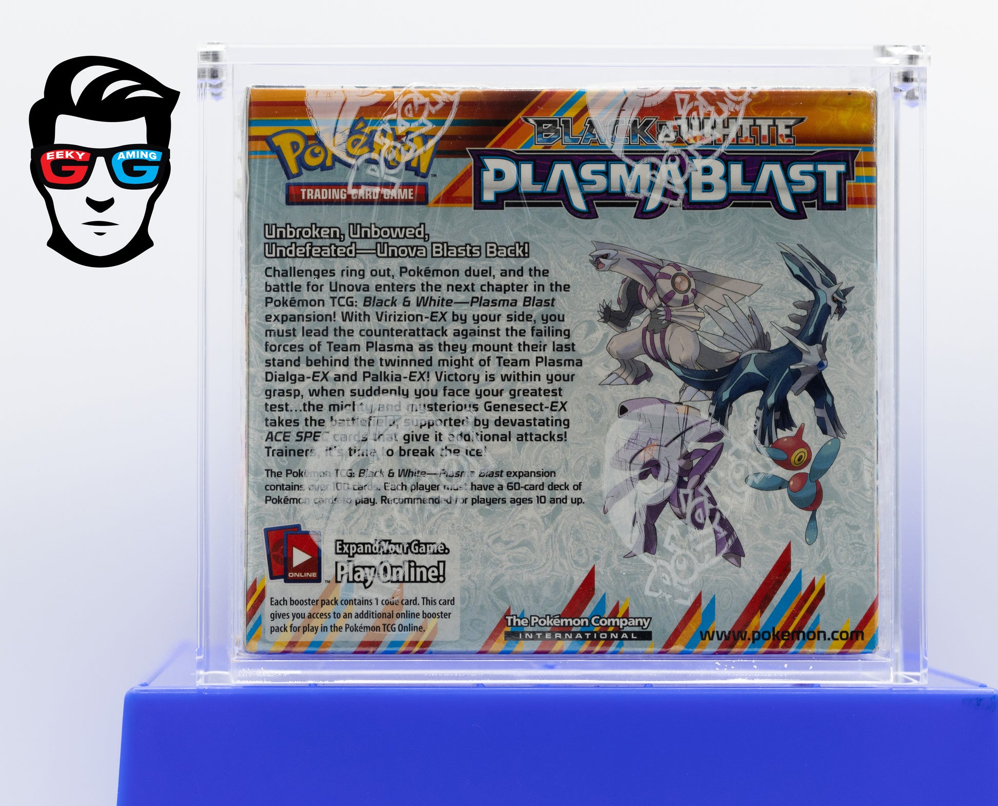Plasma Blast Booster Box Black & White Factory Sealed with Acrylic Box