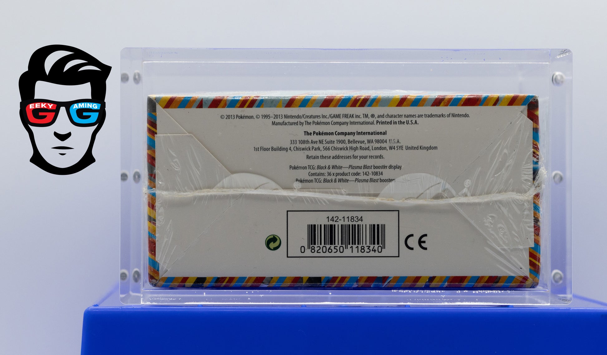Plasma Blast Booster Box Black & White Factory Sealed with Acrylic Box