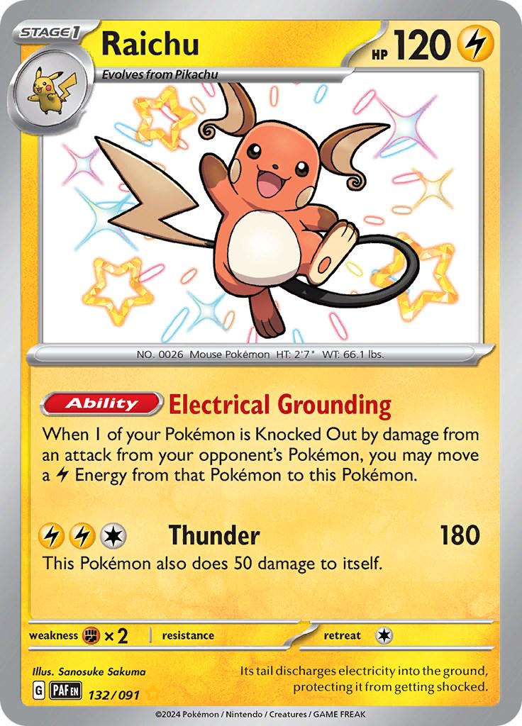 Raichu #132 – PSA 10 (Paldean Fates)