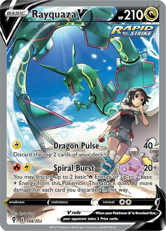 Rayquaza V #194 – PSA 10 (Evolving Skies)