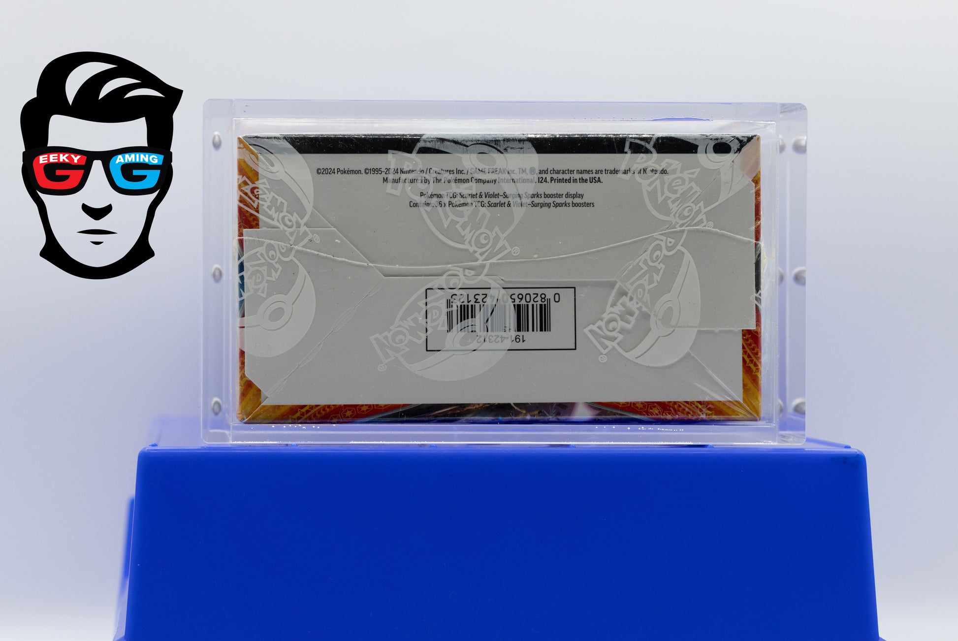 Surging Sparks Booster Box Scarlet & Violet with High Quality Magnetic Acrylic Case