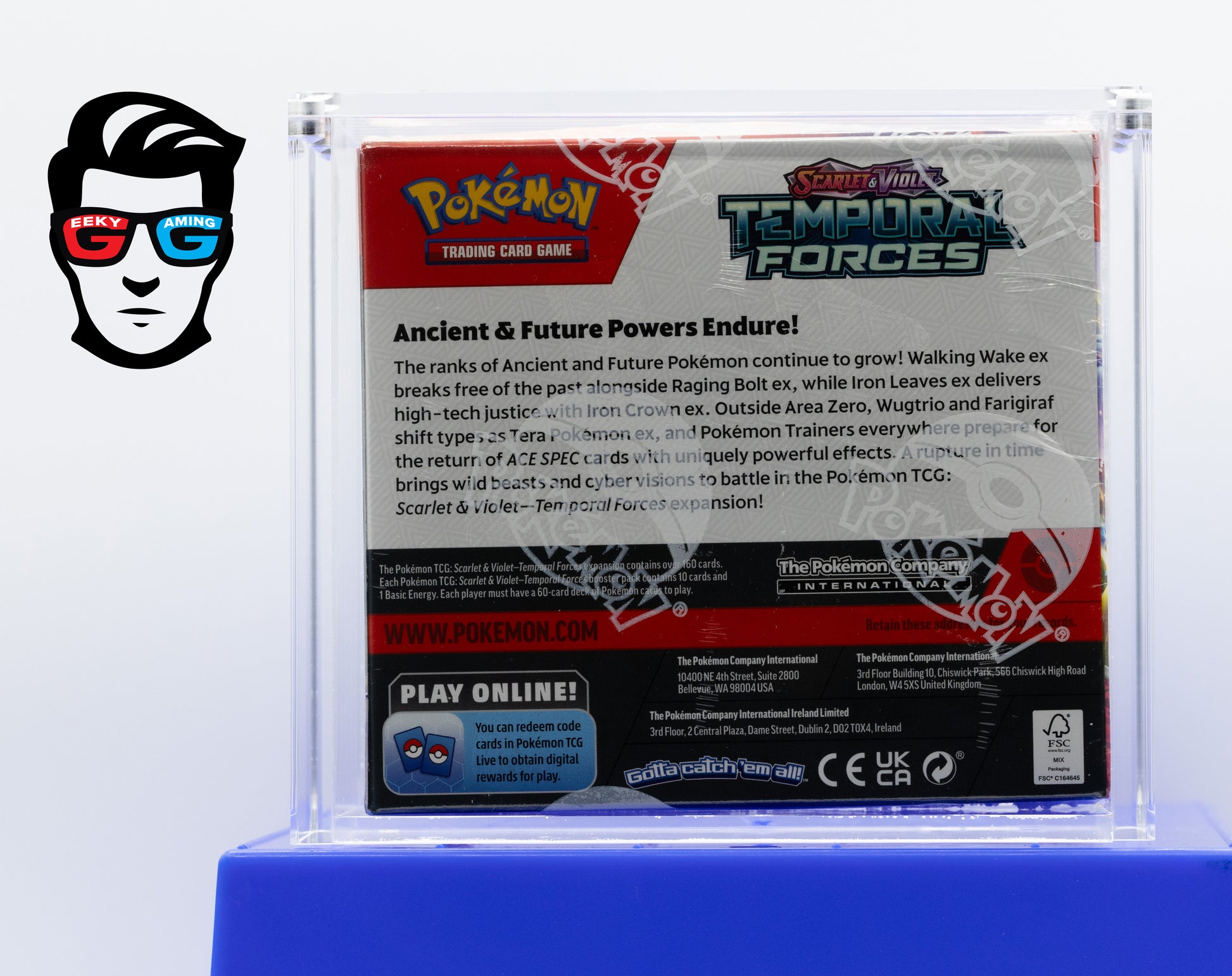 Temporal Forces Sealed Booster Box with High Quality Magnetic Acrylic Case