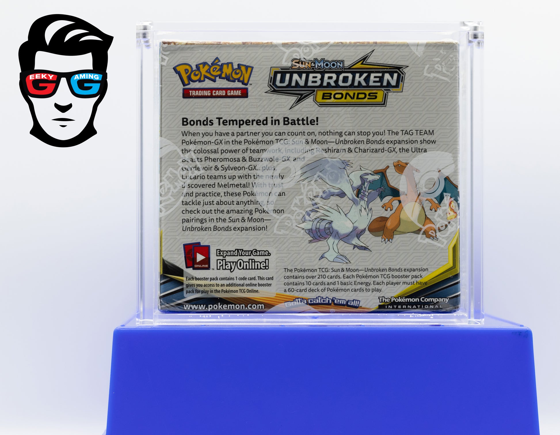 Unbroken Bonds Booster Box Sun & Moon Factory Sealed with Acrylic Case