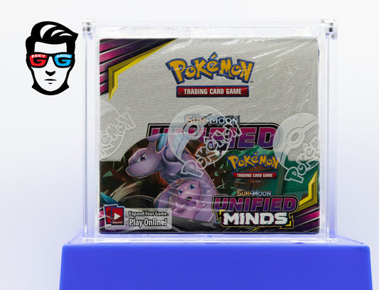 Unified Minds Sun & Moon Booster Box Factory Sealed with Acrylic Case
