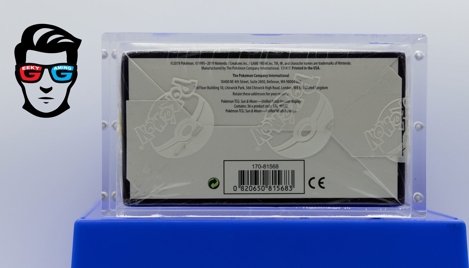 Unified Minds Sun & Moon Booster Box Factory Sealed with Acrylic Case