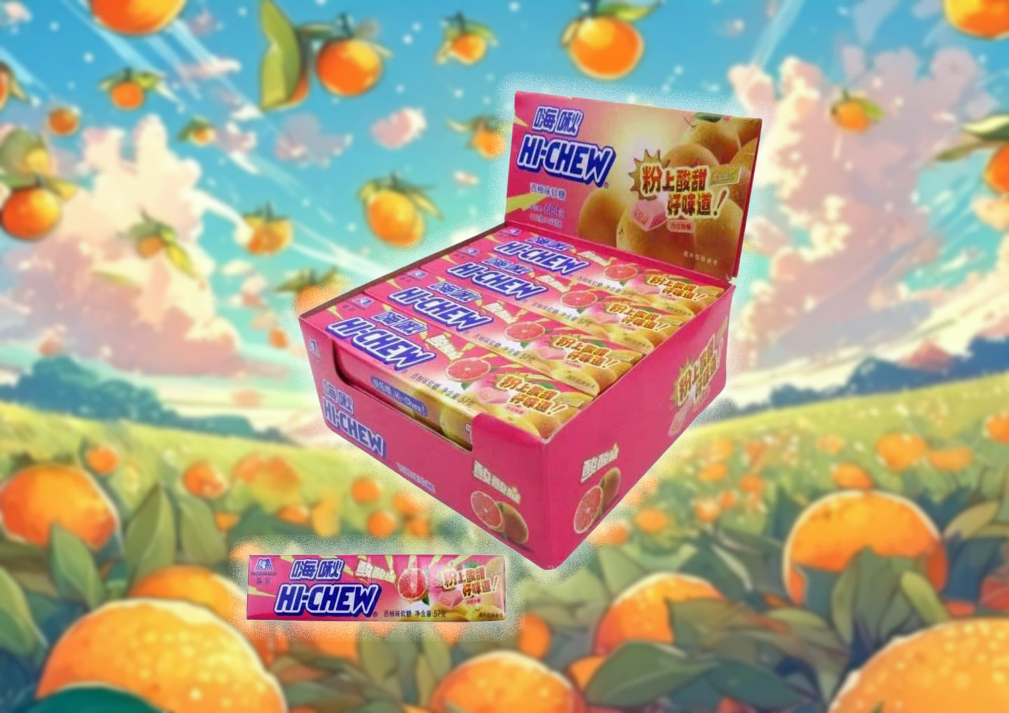 HI-CHEW Fruit Jelly Grapefruit Flavor (57g)