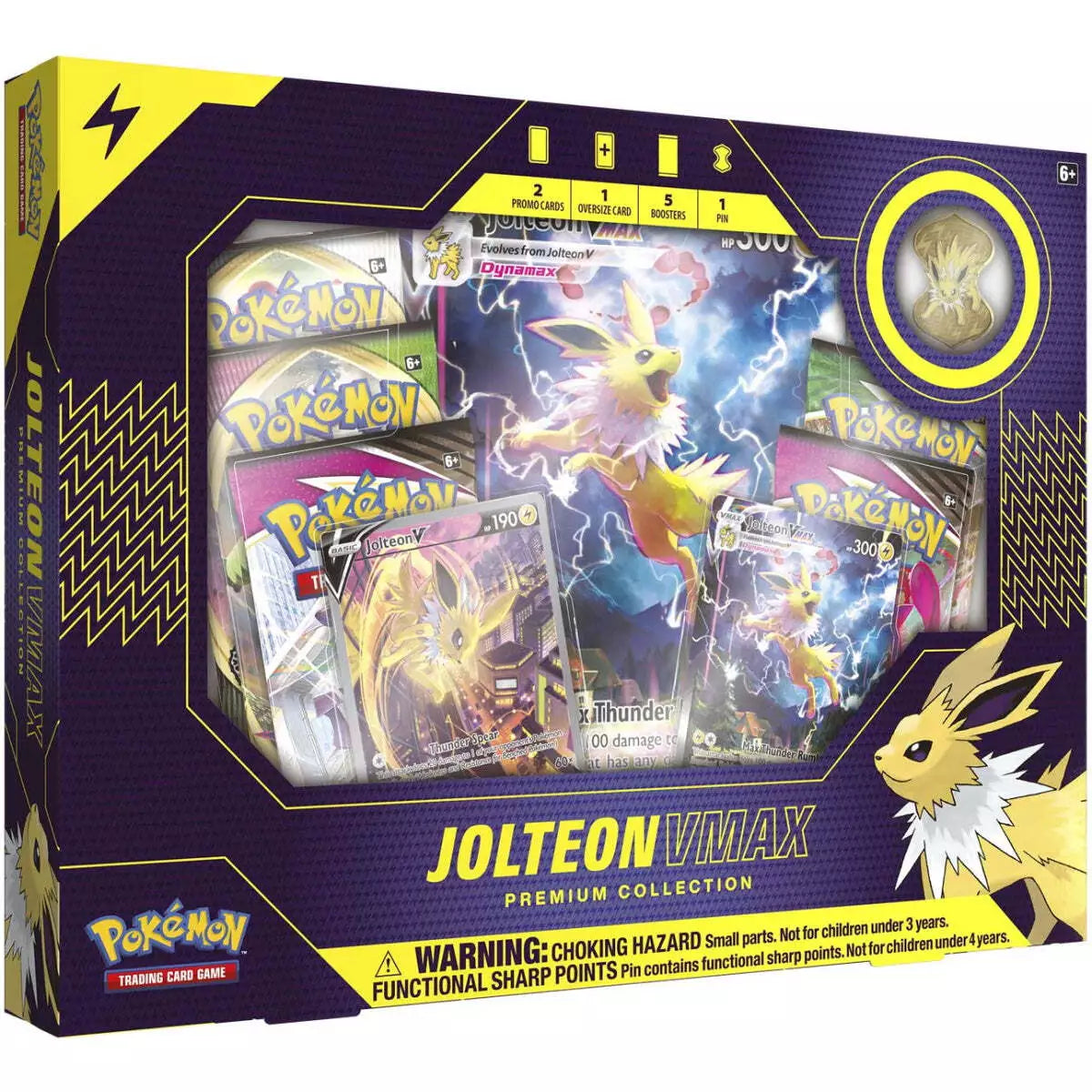 Pokémon TCG: Eevee Evolutions – Jolteon VMAX Premium Collection – Factory Sealed!