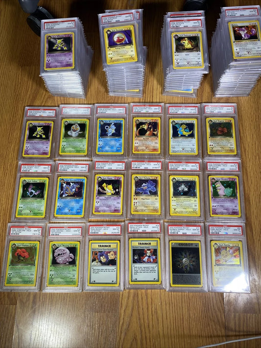 Pokemon Complete Psa 10 1st Edition Rocket Set All Cards 83/82 Charizard, Raichu