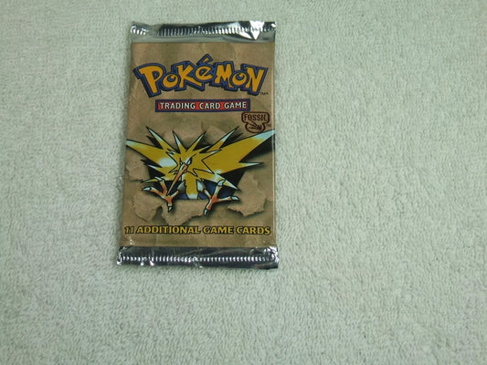 Fossil Booster Pack Zapdos Artwork sealed Wizards of the Coast 1999