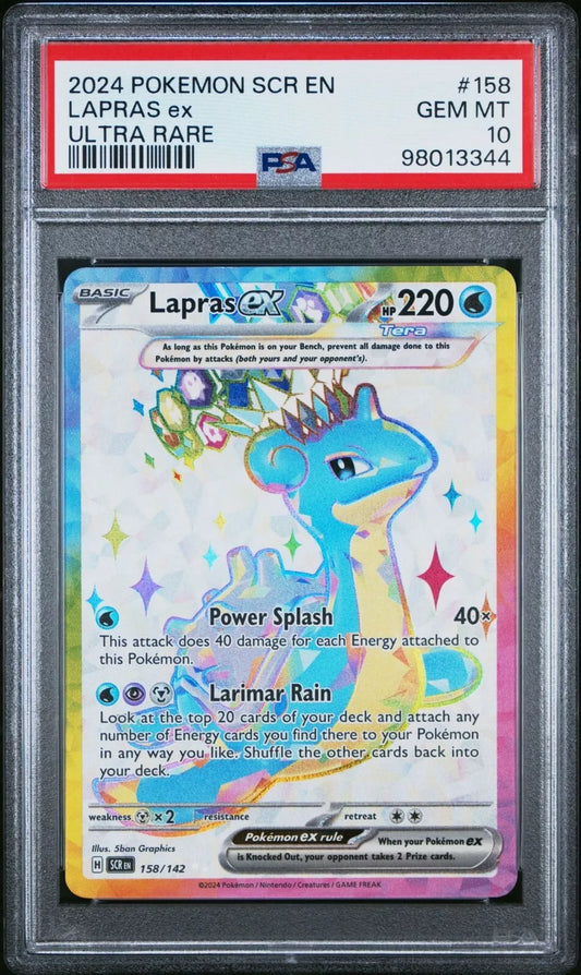 PSA 10 Lapras EX #58/142 Full Art Ultra Stellar Crown SCR