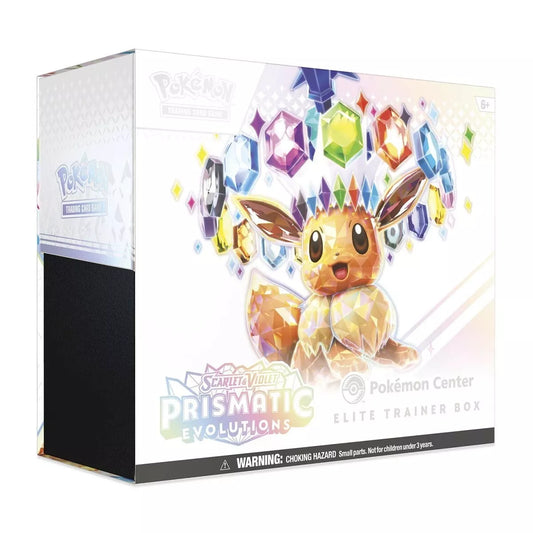 Prismatic Evolutions – Pokémon Center Elite Trainer Box (ETB) – Factory Sealed!