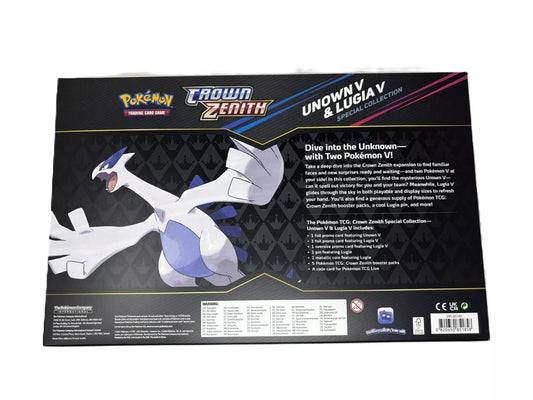 Unown V & Lugia V Crown Zenith Box