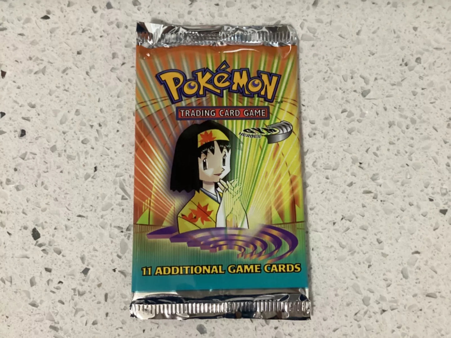 Gym Heroes Booster Pack Unlimited Factory Sealed Erika Art Vintage Pokemon