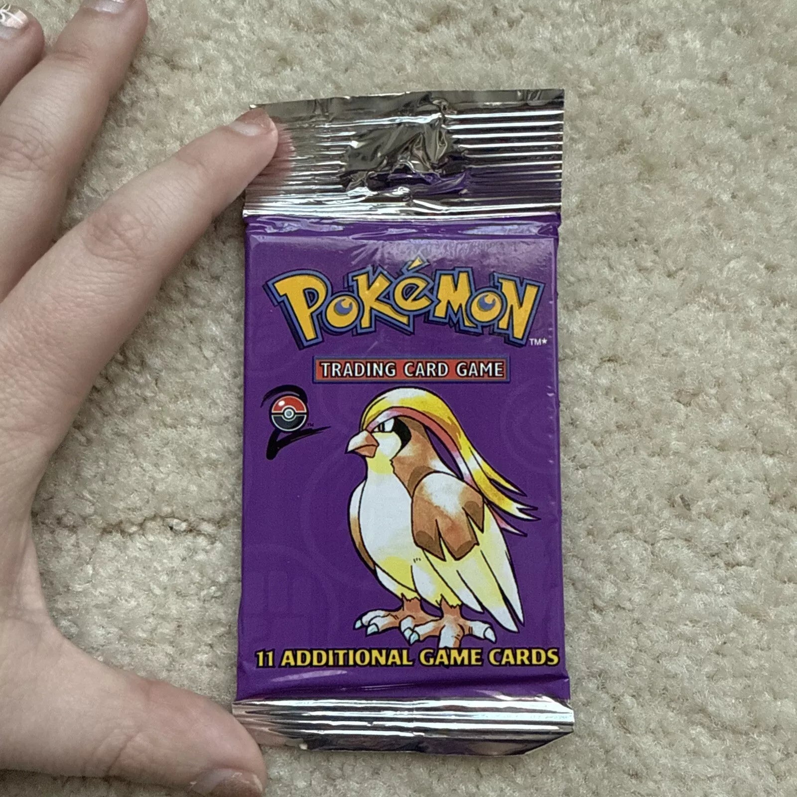 Set 2 Booster Pack Long Crimp Purple Pidgeot, Pokémon Base