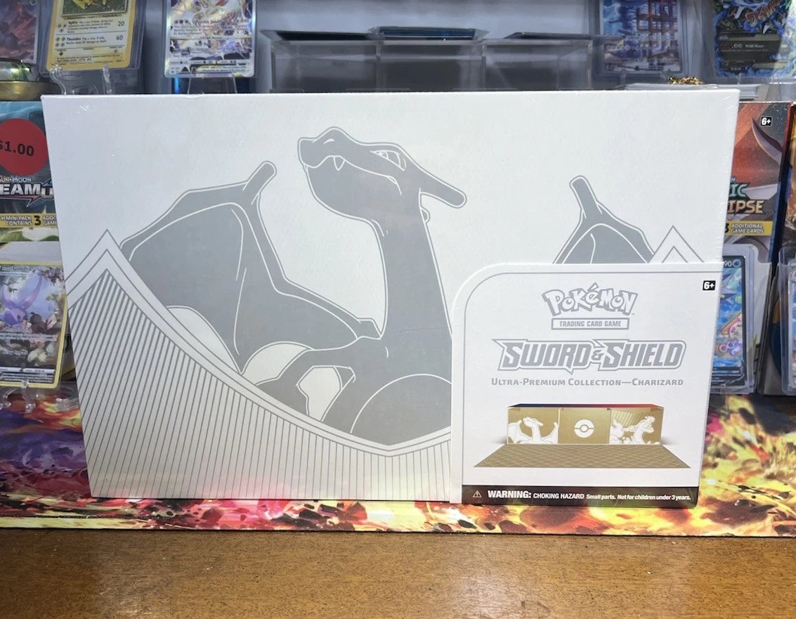 Pokémon TCG: Sword &amp; Shield Ultra Premium Collection – Charizard Edition (Factory Sealed)