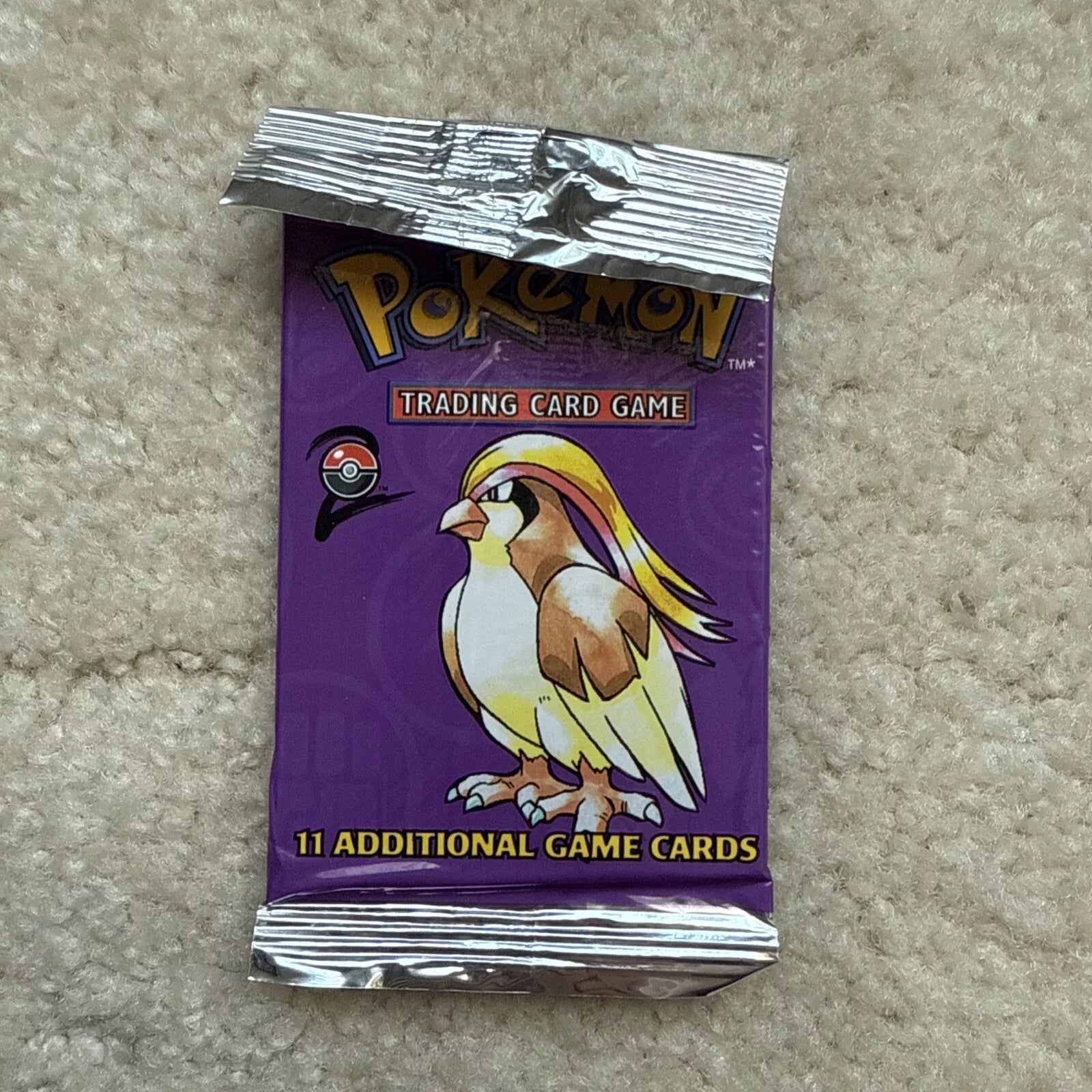 Set 2 Booster Pack Long Crimp Purple Pidgeot, Pokémon Base