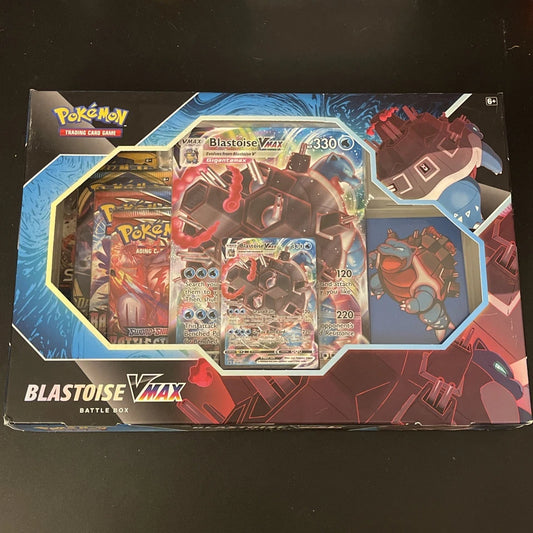 Pokémon TCG: Blastoise VMAX Battle Box – Factory Sealed!