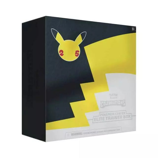Pokémon TCG: Celebrations – Pokémon Center Exclusive Elite Trainer Box (ETB) – Factory Sealed!