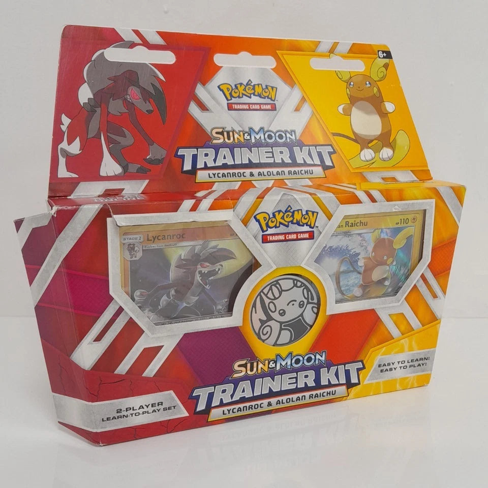 Sun and Moon Trainer Kit – Lycanroc &amp; Alolan Raichu – Factory Sealed!