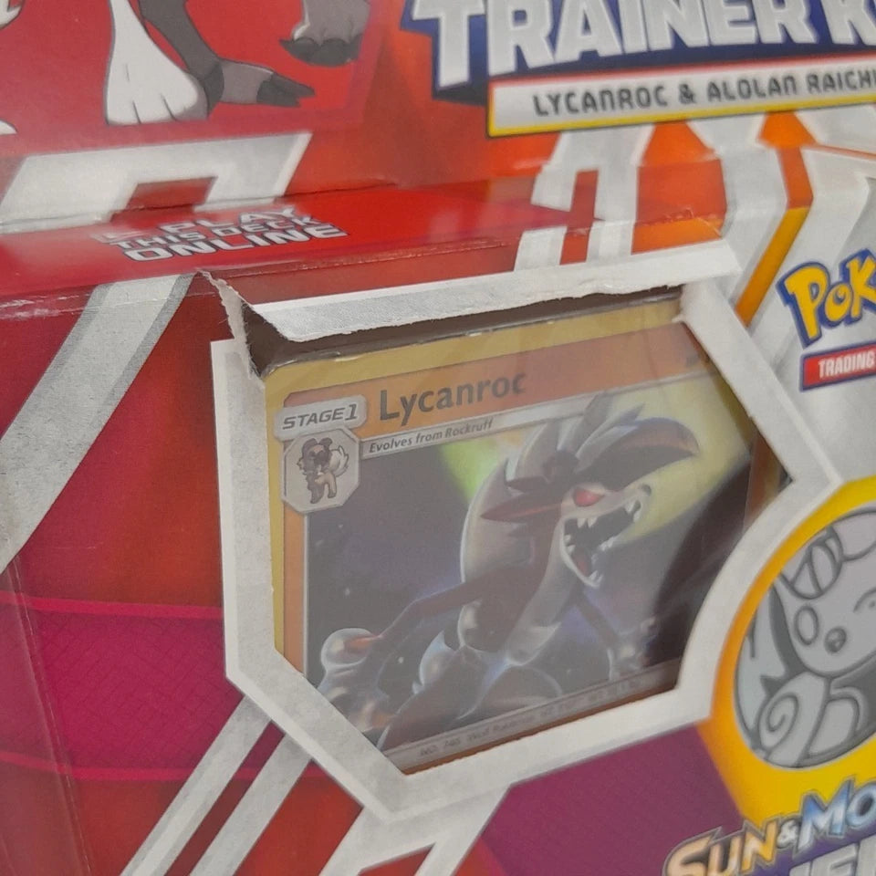 Sun and Moon Trainer Kit – Lycanroc &amp; Alolan Raichu – Factory Sealed!